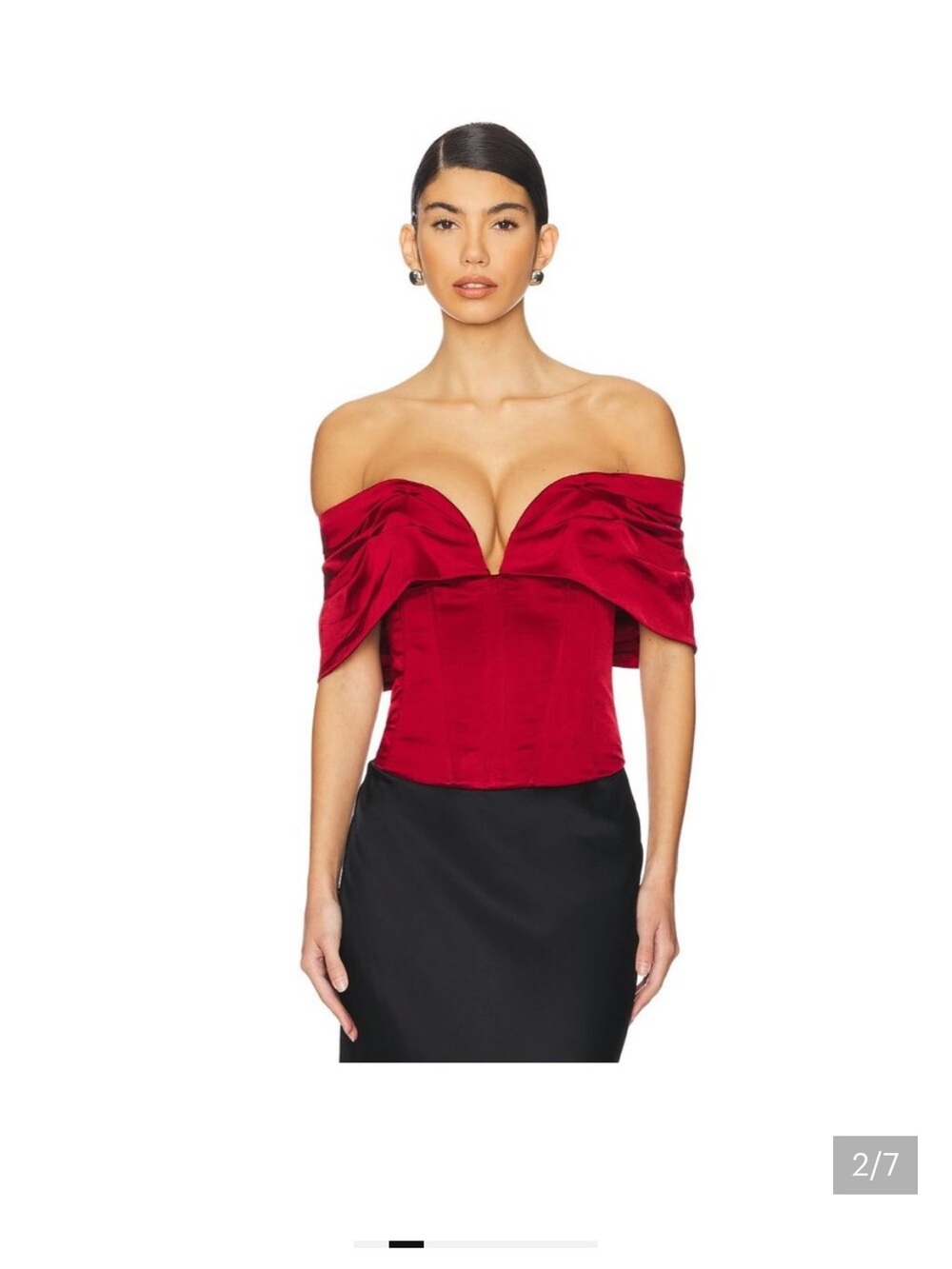 Ilaria Corset Top in Red LPA size medium nwt
